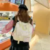 Ina mochila multifuncional estilo fresco y académico estudiante escuela clase tutoría bolso de mano chica bolso de un solo hombro cruzado