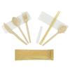 Juego de cuchillos, tenedores y cucharas desechables de almidón de maíz, vajilla degradable de estilo chino y occidental, comida rápida para llevar, cuatro palillos de papel