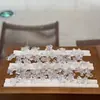 Accesorios de Lazo de Cristal Blanco Natural Pulsera DIY Hecha a Mano Colgante con Cuentas Separadoras para Collar Accesorios de Joyería