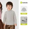 Camiseta de Manga Larga para Niños Dudu, Ropa Interior de Cuello Alto Medio para Niños de Otoño, Top para Niñas, Ropa para Bebés y Niños, Nuevo Modelo 2026