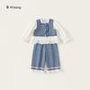 Ropa Infantil Youbao Primavera y Otoño Nueva Ropa Estilo Coreano Conjunto de Jeans para Niñas Conjunto de Tres Piezas para Bebé Niña Conjunto Infantil