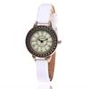 Reloj de Mujer Huans para Estudiante Correa de Cuero Reloj de Cuarzo de Moda Vintage Reloj de Cuarzo Vintage