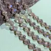 Venda Direta da Fábrica de Contas Soltas de Cristal Super Brilhantes de Trevo de Quatro Folhas Materiais para Miçangas de Pulseira e Colar DIY Feito à Mão Semi-Acabados