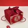 Estilo Marea Nacional Caja de Dulces Estilo Chino Cuadrada para Regalo de Inauguración de Casa Caja de Boda Acompañamiento Caja para Pastel Dulce Portátil Caja Vacía