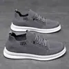 Zapatos Casuales de Malla para Hombre, Zapatillas para Correr, Zapatillas Planas Slip-On de Suela Suave, Zapatillas Modernas Fly-Knit, Zapatos Ligeros Huecos