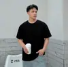 Camiseta de Manga Corta de Peso Pesado de Marca de Moda para Hombres y Mujeres, Nueva Versátil Oversize de Verano para Parejas, Camiseta de Media Manga