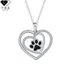 Kamanqi Comercio Electrónico Transfronterizo se Especializa en Amazon Tk Xiyin Joyería de Gran Venta Collar con Colgante de Corazón y Huella de Perro Joyería de Exportación para Mujeres
