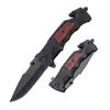 Navaja plegable de acero inoxidable de alta dureza, cuchillo de exterior con mango de aluminio, cuchillo pequeño para supervivencia en la naturaleza, cuchillo de coche, cuchillo táctico