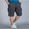 Amazon Europeu e Americano Venda Quente Multi-bolsos Soltos Tamanho Plus Roupa de Trabalho Calça Cropped Verão Calças Masculinas Cropped Agente de Recrutamento