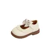 Zapatos de Frijol Estilo Coreano para Niñas, Nuevo Modelo Primavera 2026, Zapatos de Cuero para Niños, Zapatos Dulces de Princesa con Suela Suave para Bebé