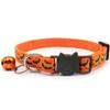 Coleira de animal de estimação de Halloween decoração atmosfera gato filhote de cachorro ao ar livre caminhada anti-perdido coleira feriado pequeno presente