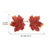Nueva simulación boutique de otoño color dos tenedores hoja de arce corona de Halloween ratán decoración del hogar material hojas artificiales falsas
