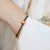 Diseño Francés de Nicho Cristal de Cabello Dorado Ágata Olivina Natural Pulsera Apilable de Cuentas Mezclar y Combinar Simple de Alta Gama