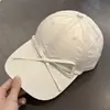 Gorra de béisbol de secado rápido estilo coreano con lazo para mujer, sombrero versátil de protección solar para el verano que hace que la cara luzca más pequeña, dulce y único