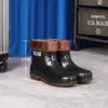 Botas de Lluvia Media-Altas para Hombre, Botas de Lluvia de Verano, Zapatos de Goma Impermeables de Caña Baja, Cubrezapatos Antideslizantes, para Trabajo y Cálidos de Invierno 36-49 Talla Extra Grande