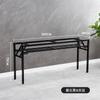 Estante para Mesa Plegable Mesa Larga Estante para Mesa de Doble Capa Estante de Hierro Patas de Mesa Patas de Mesa de una Sola Capa Mesa de Comedor Sencilla Soporte Blanco Cómo Vela Tú