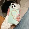 Aplicable a Apple 18promax Funda Magnética Mate para Teléfono iPhone17 Pintura en Spray Amigable con la Piel 16 Cubierta Protectora a Prueba de Caídas