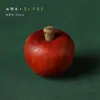 Sándalo Rojo y Ardiente Arena de Sangre Piezas de Mano Ensambladas con Madera de Agarwood Rojo y Pimienta Verde Manualidades para Mesa de Té de Oficina Pequeños Adornos