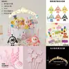 Decoración de Pastel Fiesta de Huevos Oso de Dibujos Animados Oso Corazón Perdido Oso Rosa Osito Figura Decoración de Cumpleaños Infantil