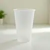Copo de Plástico PP, Tipo para Beber Diretamente, Cor Sólida, Formato Cônico, Pode ser Impresso com Logo, Seguro para Micro-ondas, Reutilizável
