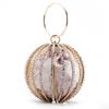 Comercio Exterior Estilo Europeo y Americano Bolso de Mano Popular en Internet Metal Hueco Bolso Bola Dirección Portátil Bola Diamante Bolso de Noche Bolso para Club Nocturno