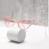 Gafas de sol triangulares retro estilo coreano, modernas y a la moda, gafas de sol cat-eye únicas para mujer, de alta gama y que estilizan el rostro