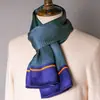 Lenço de Seda de Amora de Alta Qualidade para Homem Lenço de Seda Primavera Outono e Inverno Estilo Chinês Listra Longa Presente de Negócios para Namorado