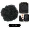 Moño de pelo africano voluminoso transfronterizo, popular en Europa y América, moño de pelo esponjoso para mujer, peluca de moño de pelo de oruga
