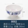 Tigela pequena de melamina imitação de plástico talheres de porcelana azul e branco hotel restaurante tempero tigela tigela de arroz mingau tigela de sopa comercial