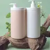 Botella con bomba de boca ancha de 1000 ml con tapa grande para champú, botella dispensadora para salón, botella de boca ancha de PET para gel de ducha y crema