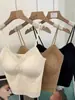 Nueva Camisola Sexy de Encaje con Tirantes Finos Hongxing para Mujer, Ropa Interior con Almohadilla Integrada en el Pecho para Usar como Exterior, Versátil y Sin Marcas