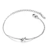 Amazon Transfronterizo Nuevo Pulsera Trenzada Chapada en Oro Rosa de Acero Inoxidable Joyería Versátil para Aniversario Regalo para Mujeres