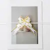 Guirlanda de Fita Cor Sólida Tule Borda Dourada Tinta Flor Puxada à Mão Decoração de Festa Casamento Quarto Carro de Casamento Escada Laço