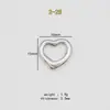 En Stock Acero Inoxidable Colgante Corazón Hueco Collar Pendientes Encanto Hueco en Forma de Corazón Accesorio de Joyería Hidráulica Colgante