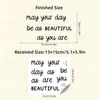Estilo Ins Adesivos de Vidro Inglês Autoadesivos Espelho de Banheiro Vidro Embelezamento Adesivos Decorativos BR0718C