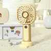 Novo Ventilador de Mão de Caracol de Verão Recarregável por USB para Crianças e Estudantes, Silencioso, Portátil e Prático para Uso ao Ar Livre