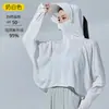 Roupas de Proteção Solar de Seda de Gelo Atacado para Mulheres 2026 Novo Verão Xale de Seda de Gelo Roupas Finas Respiráveis de Proteção Solar Anti-UV