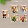 Amazon Navidad Opp Bolsa de Empaque de Dulces Galleta Horneado Bolsa Autoadhesiva Alimento Empaque Transfronterizo Bolsa con Cierre