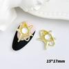Nuevo xiempress estrella mango color mágico planeta Tierra joyería para uñas colorido Súper Flash cuentas de pez estrella mango accesorios para uñas