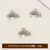 Acessórios de Elefante Vintage de Prata do Xizang Pequenos Pingentes Pulseira Colar Pingente Contas Espaçadoras Acessórios de Liga para Joias DIY Atacado