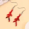 Pendientes de Diseño Simple Transfronterizos Pendientes de Acrílico Color Caramelo Coral Pendientes de Tendencia Personalizados Pendientes para Mujer