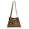 Yuezhi 2026 bolso cruzado de un solo hombro de moda para principios de otoño, diseño de bolso casual y con textura única, bolso tipo cubo para mujer