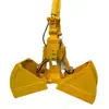 Cesta Hidráulica de Concha de Abertura Dupla para Dragagem de Rios, Cesta Tipo Concha Rotativa e Destacável para Escavadeiras, 0,8-1,7 Toneladas