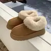 Estoque Disponível ~ Botas de Neve com Solado Grosso para Mulheres Usarem no Inverno, Botas Curtas de Cano Baixo, Botas de Algodão Quentes com Forro de Fleece Integrado