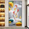 Pintura Decorativa para Entrada, Pintura Autoadhesiva para Pasillo de Entrada, Pintura Decorativa Moderna de Lujo Ligero y Elegante para Pared de Fondo de Sala de Estar
