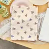 100% Algodão 40S Estilo Coreano Tecido Floral com Laço Tecido Floral com Laço Creme para Roupas Infantis e Roupas Femininas