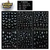 Pegatinas de uñas de Halloween transfronterizas combinación de araña, murciélago, calavera, calabaza pegatinas autoadhesivas para arte de uñas de la fábrica de origen