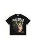 Camiseta de manga corta estampada Stewell JuiceWRLD estilo callejero europeo y americano, estilo americano transfronterizo, algodón pesado, media manga moderna