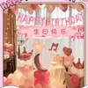 En stock decoración de globos color macarrón tema de cumpleaños para adultos y niños venta al por menor