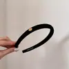 Diadema Vintage Simple Chapada en Oro Estilo Coreano para Mujer, Diadema Versátil de Alta Gama con Acolchado de Esponja